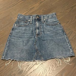 Madewell mini jean skirt. Size 24.